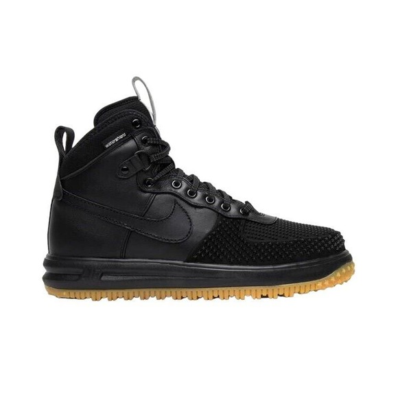Nike Lunar Force 1 Duckboot Mens Lifestyle Leather Black/Gum 805899 003 NEW main image 8